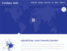 Tablet Screenshot of indigowebdesign.com.au